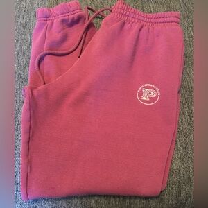 PINK Victoria's Secret Hot Pink Fleece-Lined Sweatpants